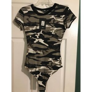 camouflage body suit